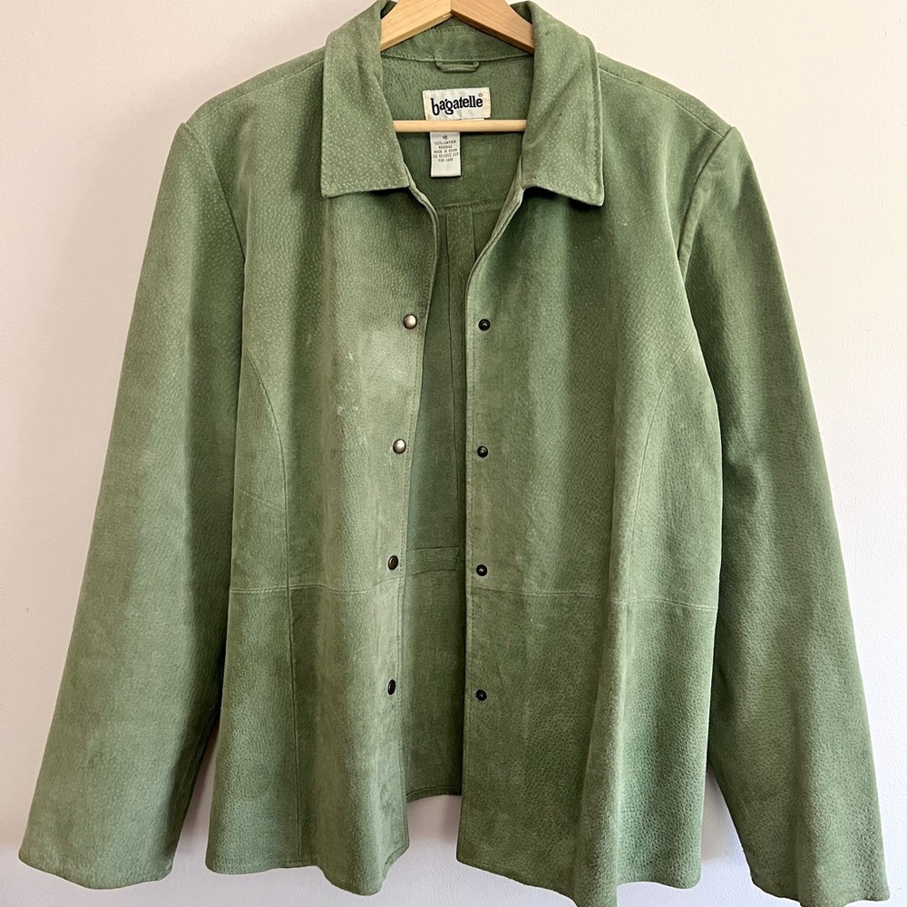 Vintage 90s/00s Bagatelle Suede Leather Jacket